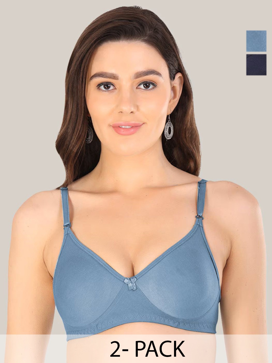 

Designer Bugs Bra Medium Coverage Lightly Padded, Navy blue