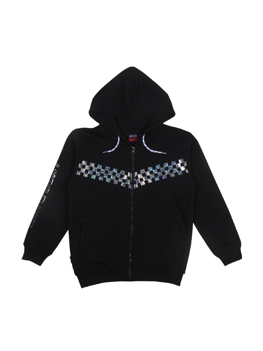 

Gini and Jony Boys Cotton Hooded Sweatshirts, Black