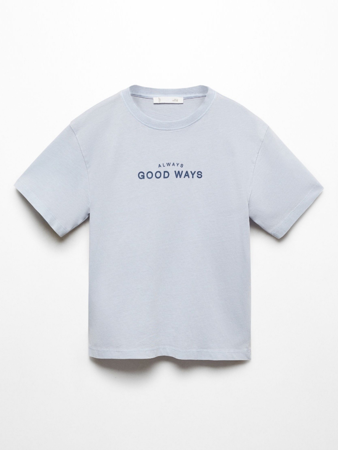 

Alan Jones Boys Typography Printed Round Neck Cotton Relaxed Fit T-shirt, Blue
