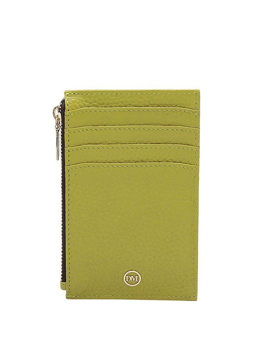 

Da Milano Unisex Leather Card Holder, Green