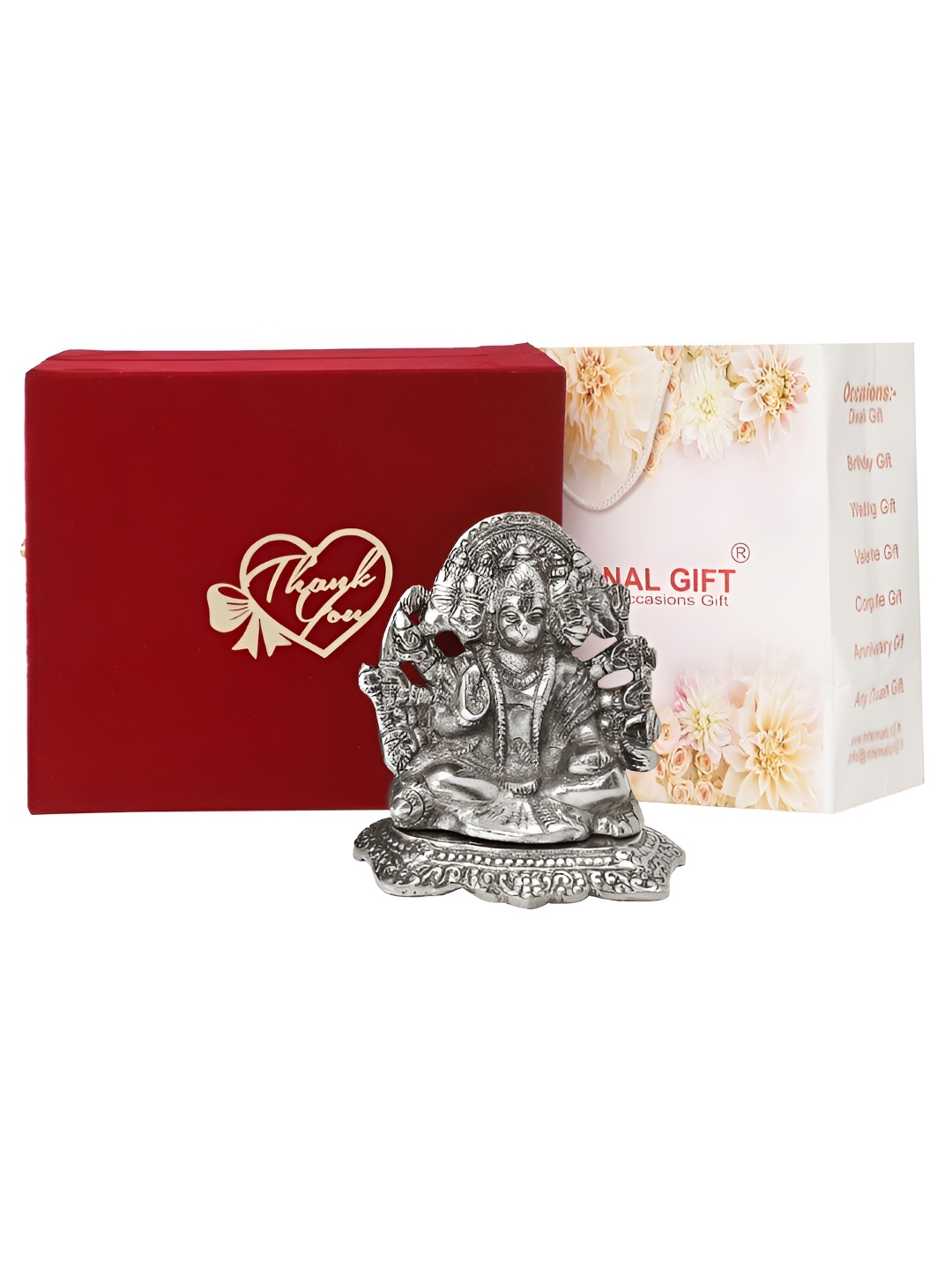 

INTERNATIONAL GIFT Silver-Toned Metal Religious Figurine Showpiece