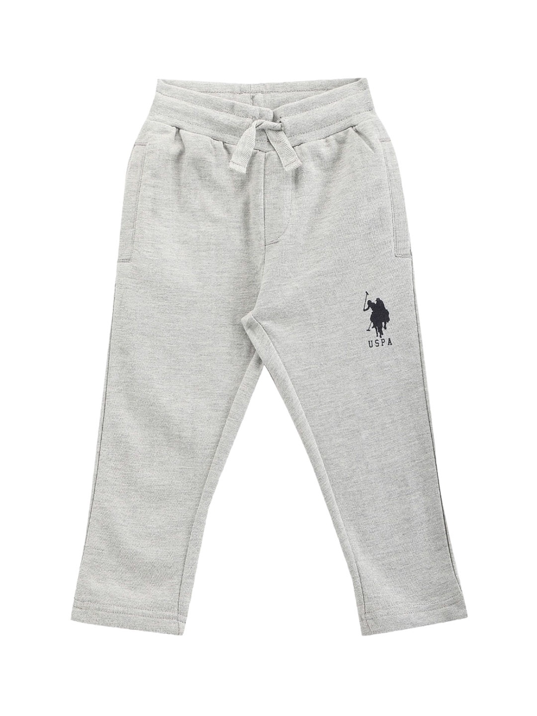 

U.S. Polo Assn. Kids Infant Boys Pure Cotton Track Pants, Grey