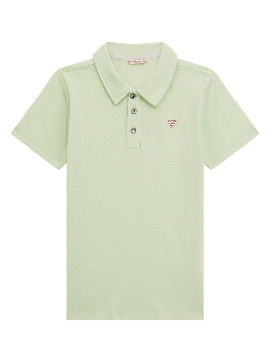 

GUESS kids Boys Solid Polo Collar Cotton T-shirt, Green