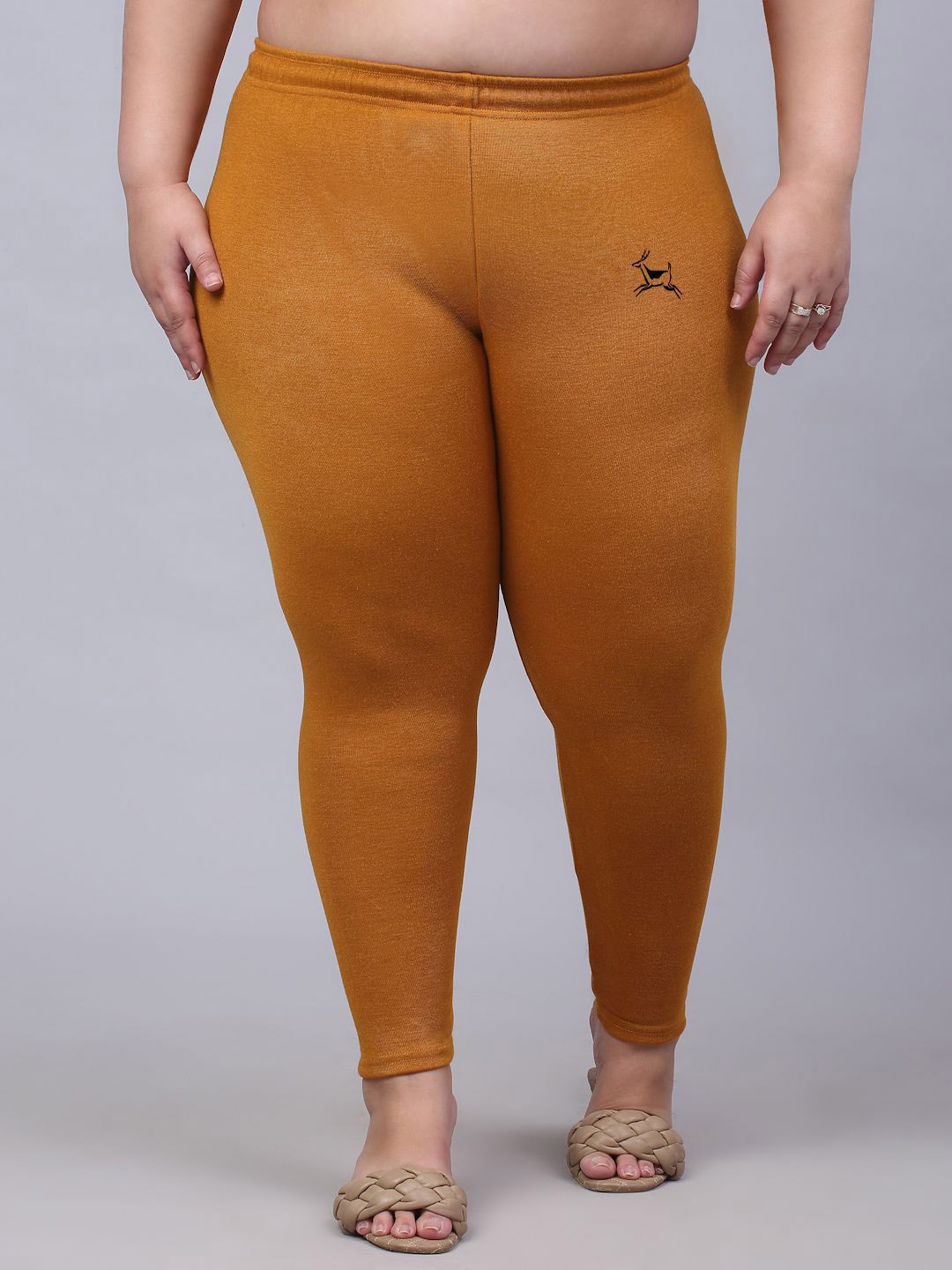 

Trend Level Plus Size Mid-Rise Ankle-Length Leggings, Mustard