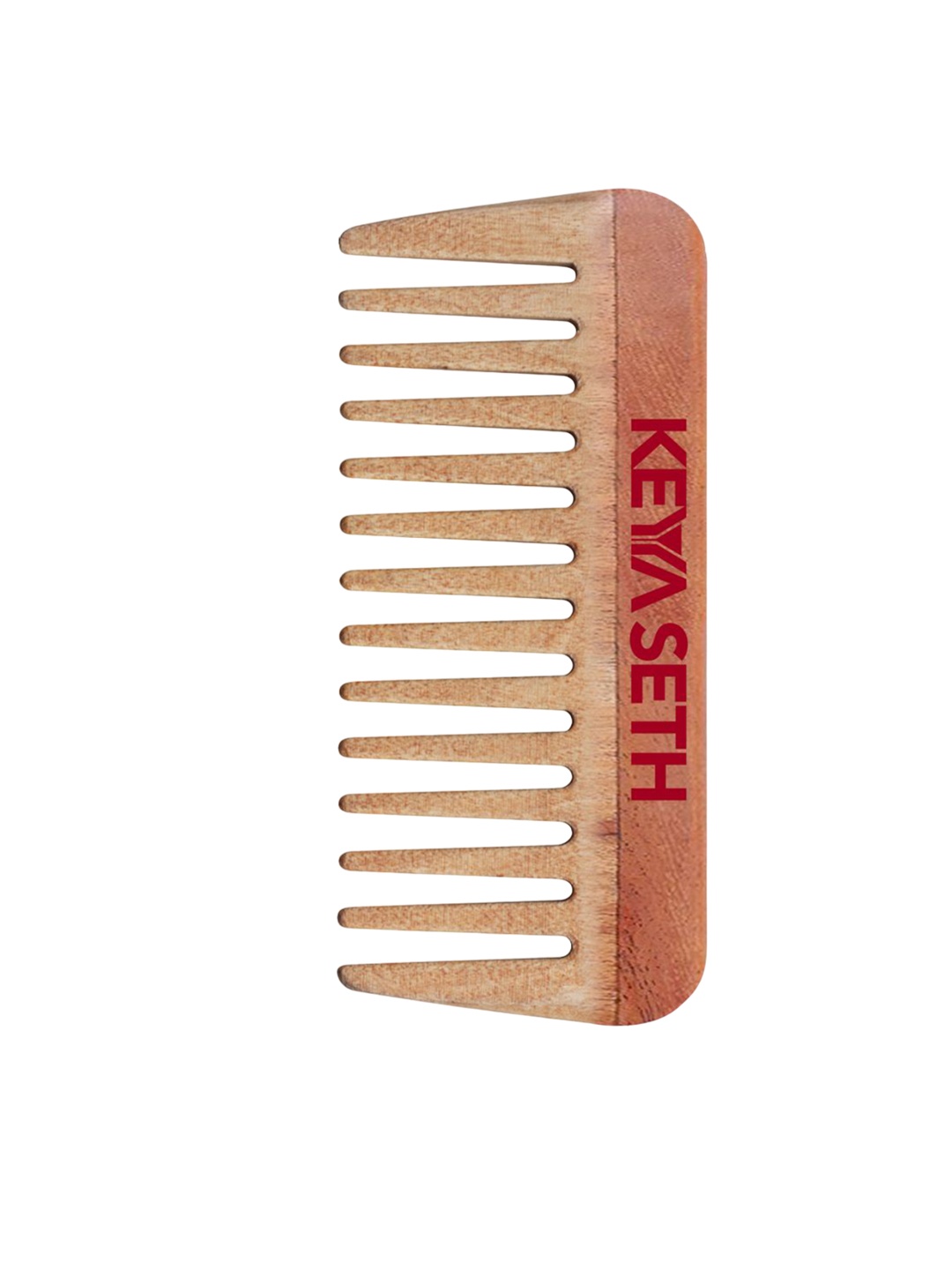 

KEYA SETH Neem Wooden Wide Tooth Comb, Brown