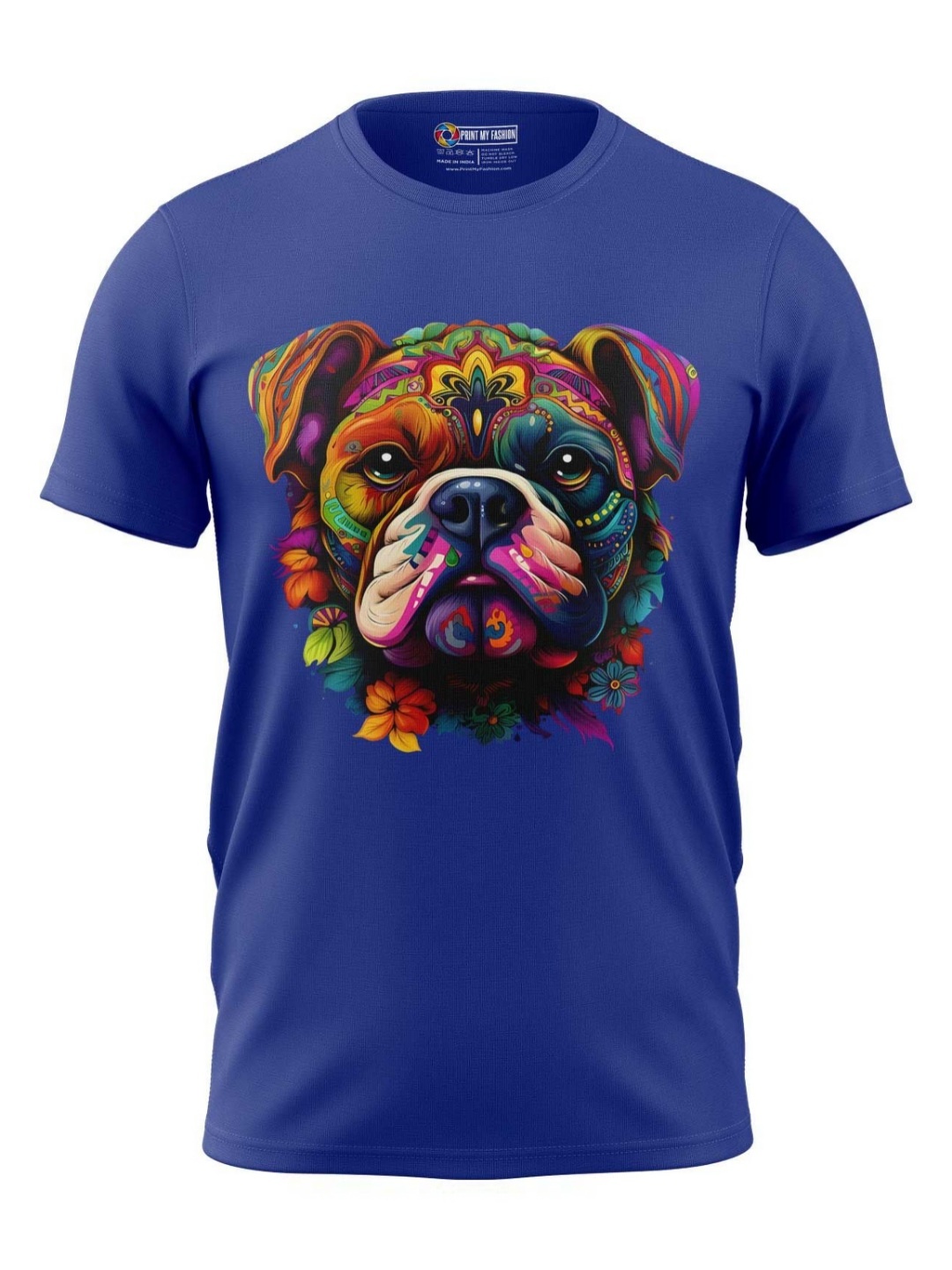 

Print My Fashion Boys Graphic Printed Round Neck Cotton T-shirt, Blue