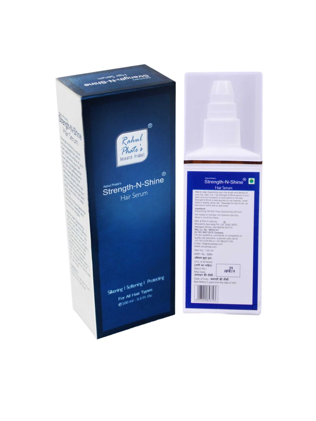 

Rahul Phate Research Product Strength-N-Shine Hair Serum - 80 ml, White