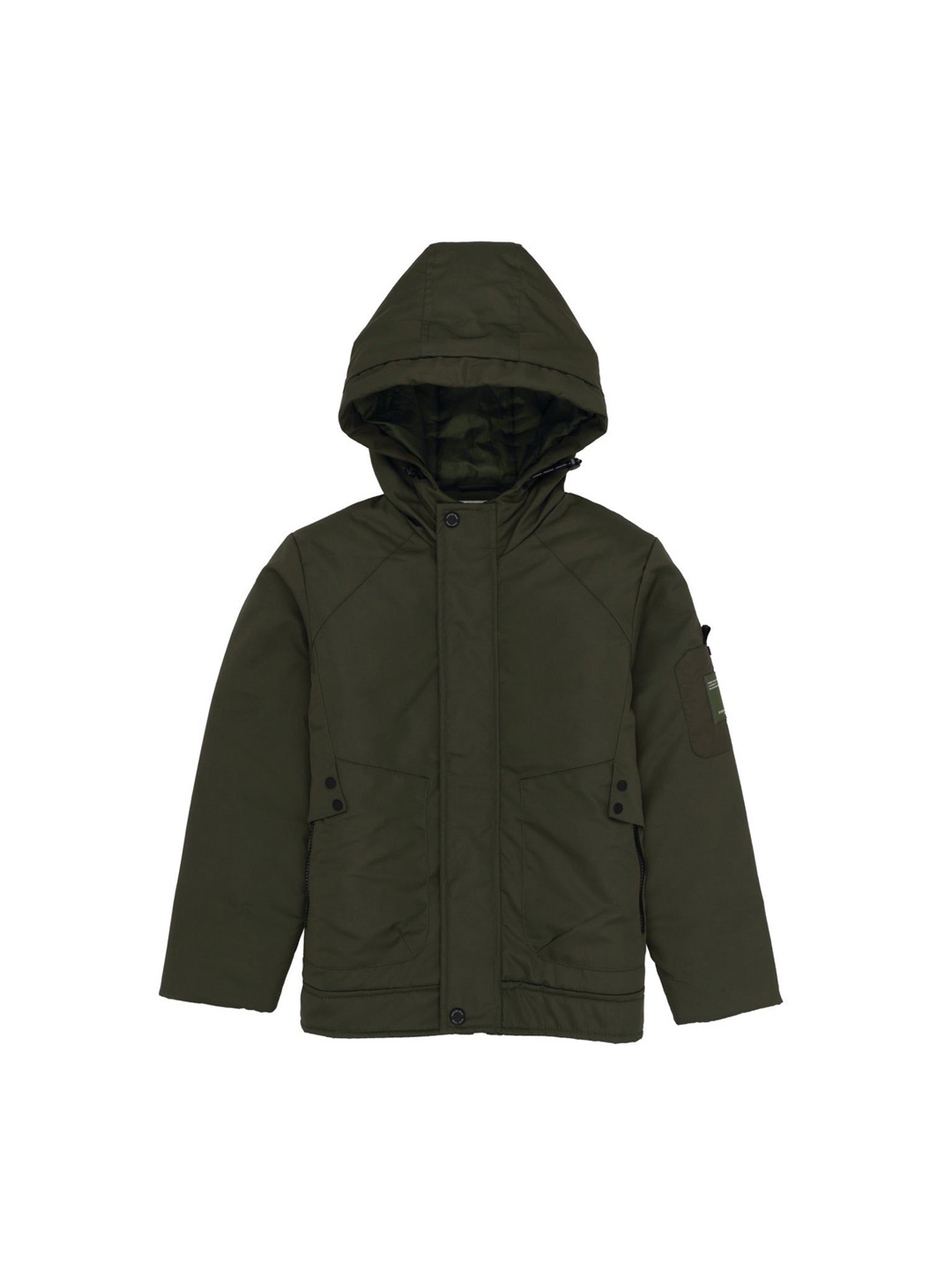 

Status Quo Boys Padded Hooded Jacket, Olive