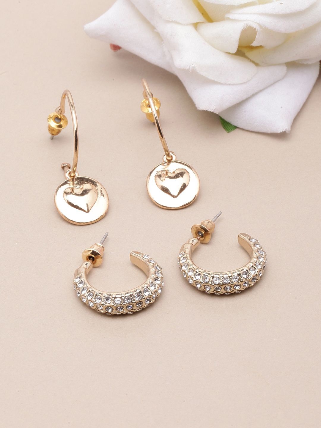 

KPOP Circular Half Hoop Earrings, Gold