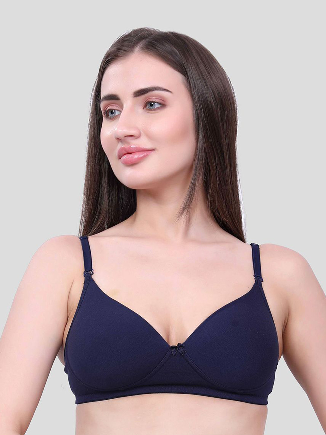 

inner amour Women Full Coverage Lightly Padded Bra, Blue