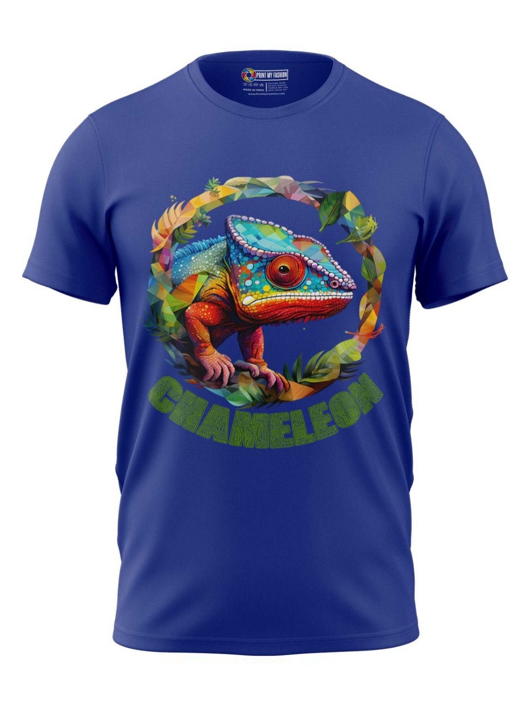 

Print My Fashion Boys Graphic Printed Round Neck Cotton T-shirt, Blue
