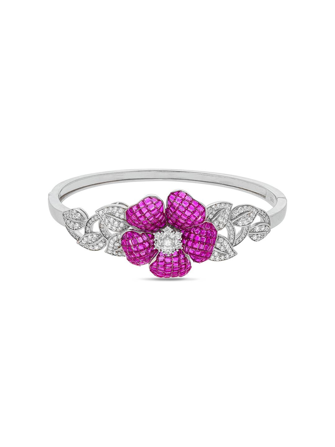 

MISS JO 92.5 Sterling Silver Rhodium-Plated Cuff Bracelet