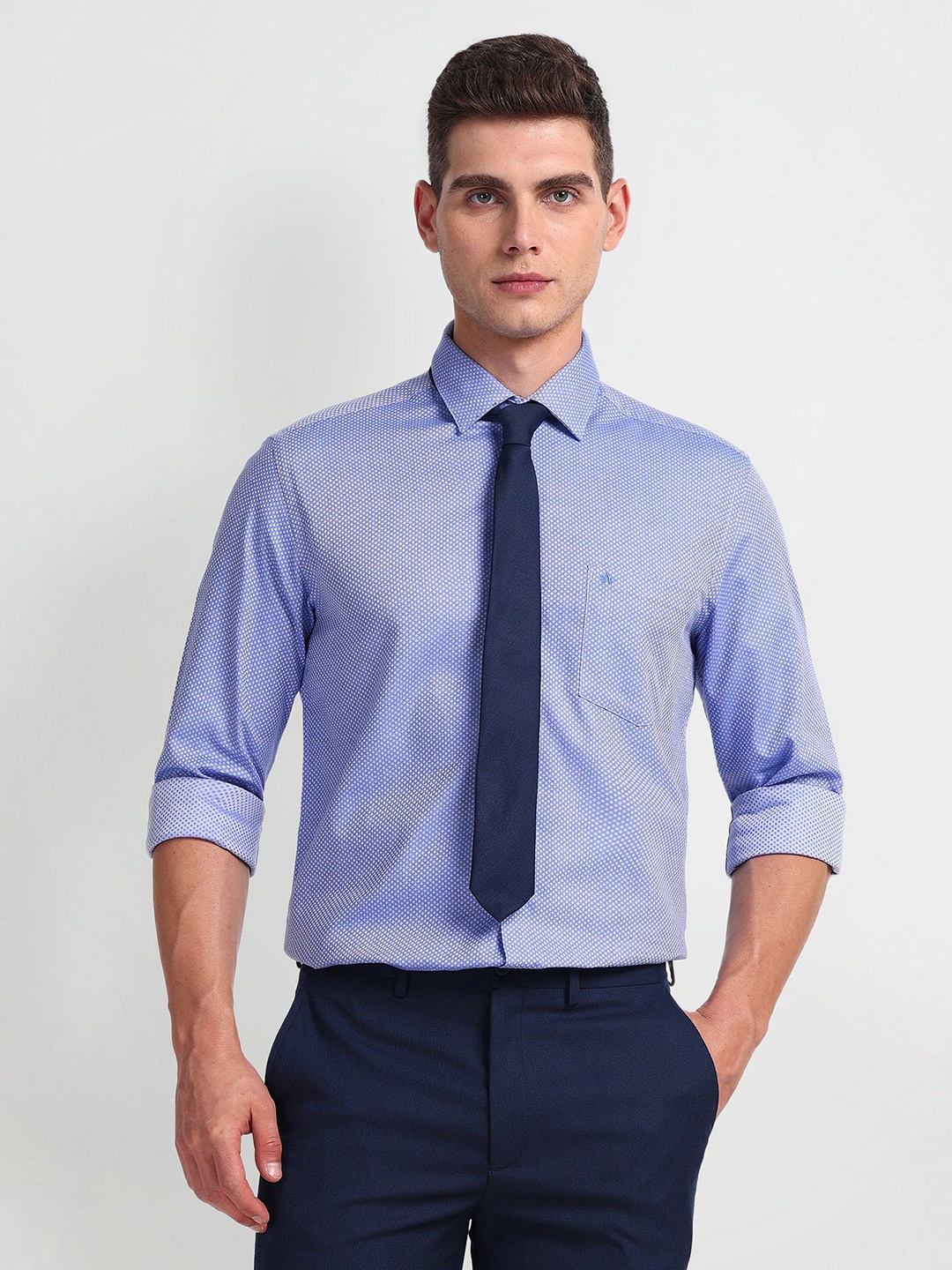

Arrow Men Slim Fit Opaque Formal Shirt, Blue