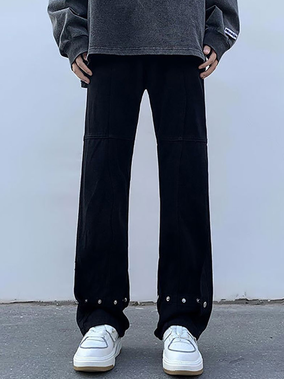 

StyleCast x Revolte Men Straight Fit Jeans, Black