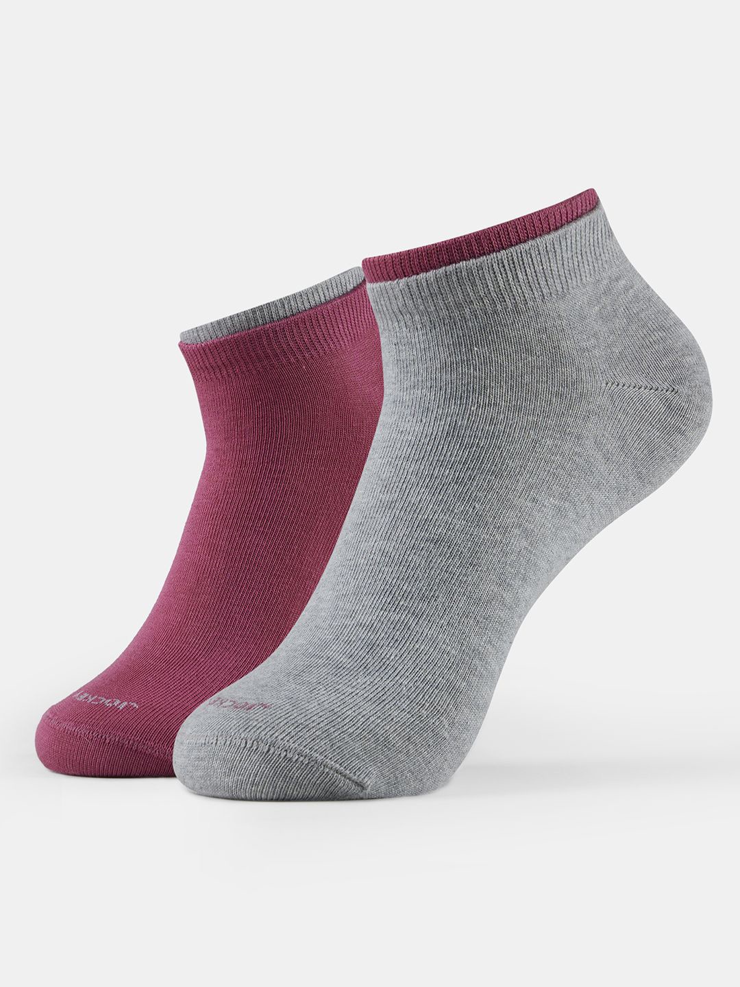 

Jockey Compact Cotton Stretch Solid Low Show Socks with Stay Fresh Treatment -7491, Grey melange