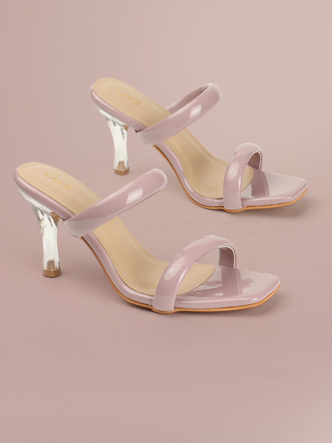 

Lavie Women Open Back Party Kitten Sandals, Mauve