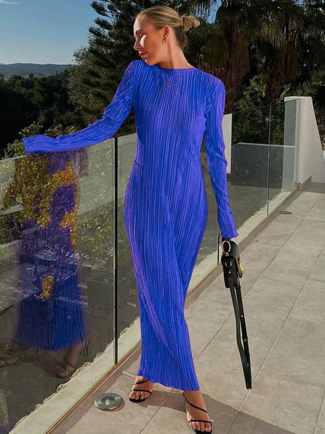 

HERE&NOW A-Line Maxi Dress, Blue