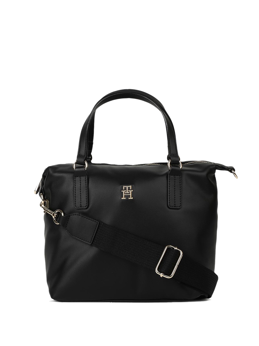 

Tommy Hilfiger PU Structured Tote Bag, Black