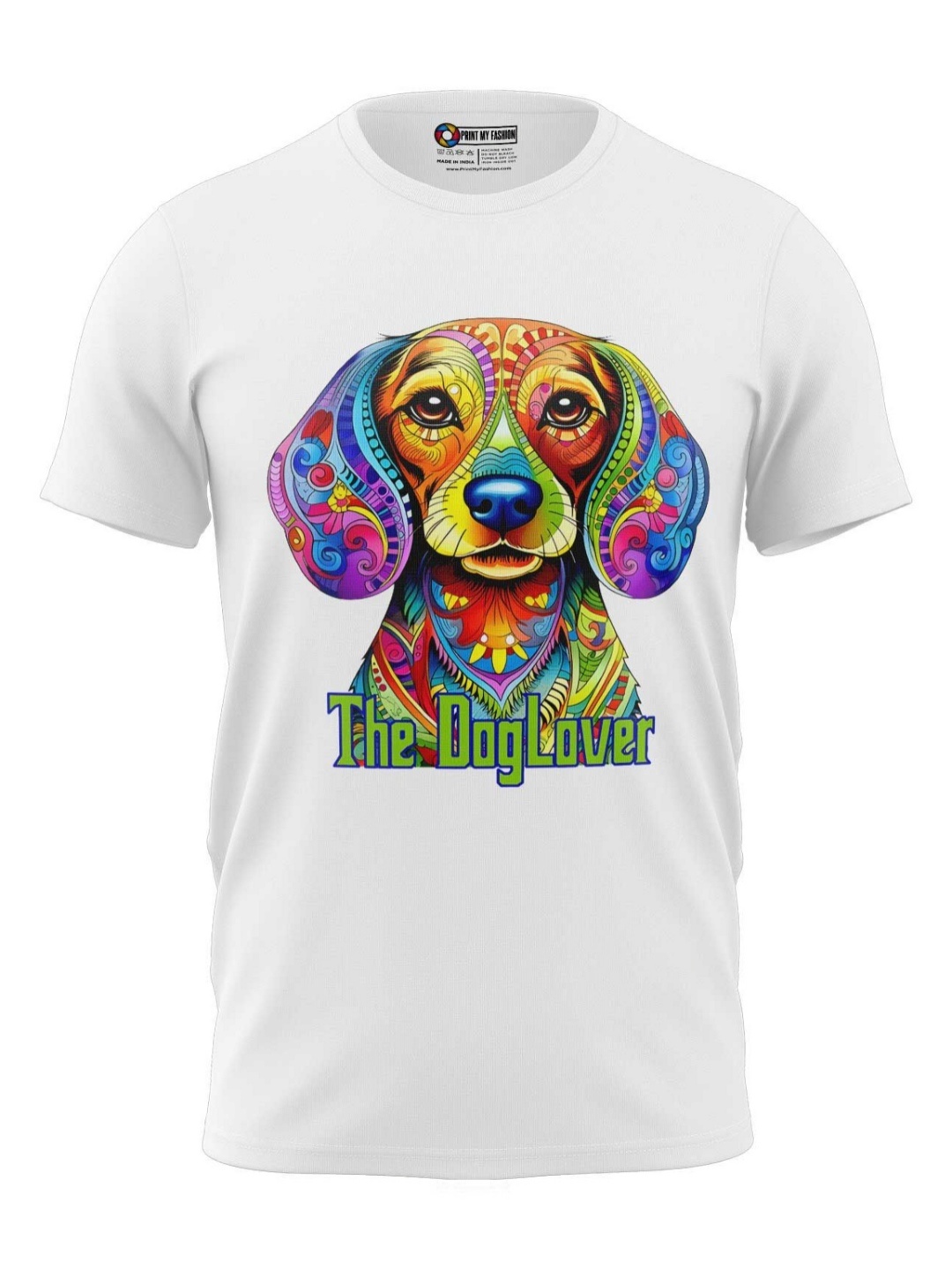 

Print My Fashion Boys Graphic Printed Round Neck Cotton T-shirt, White