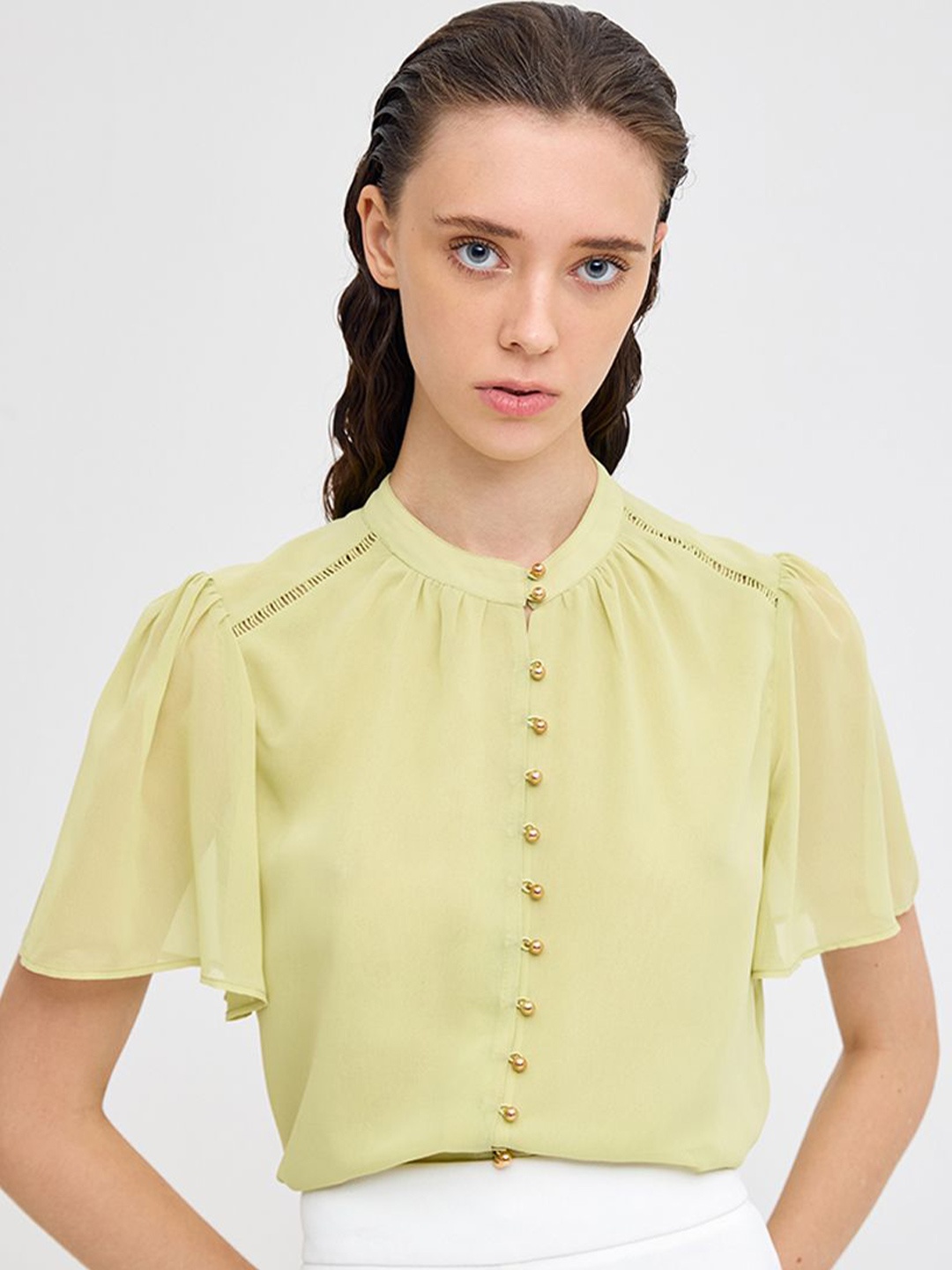 

COVER STORY Women Opaque Casual Shirt, Green