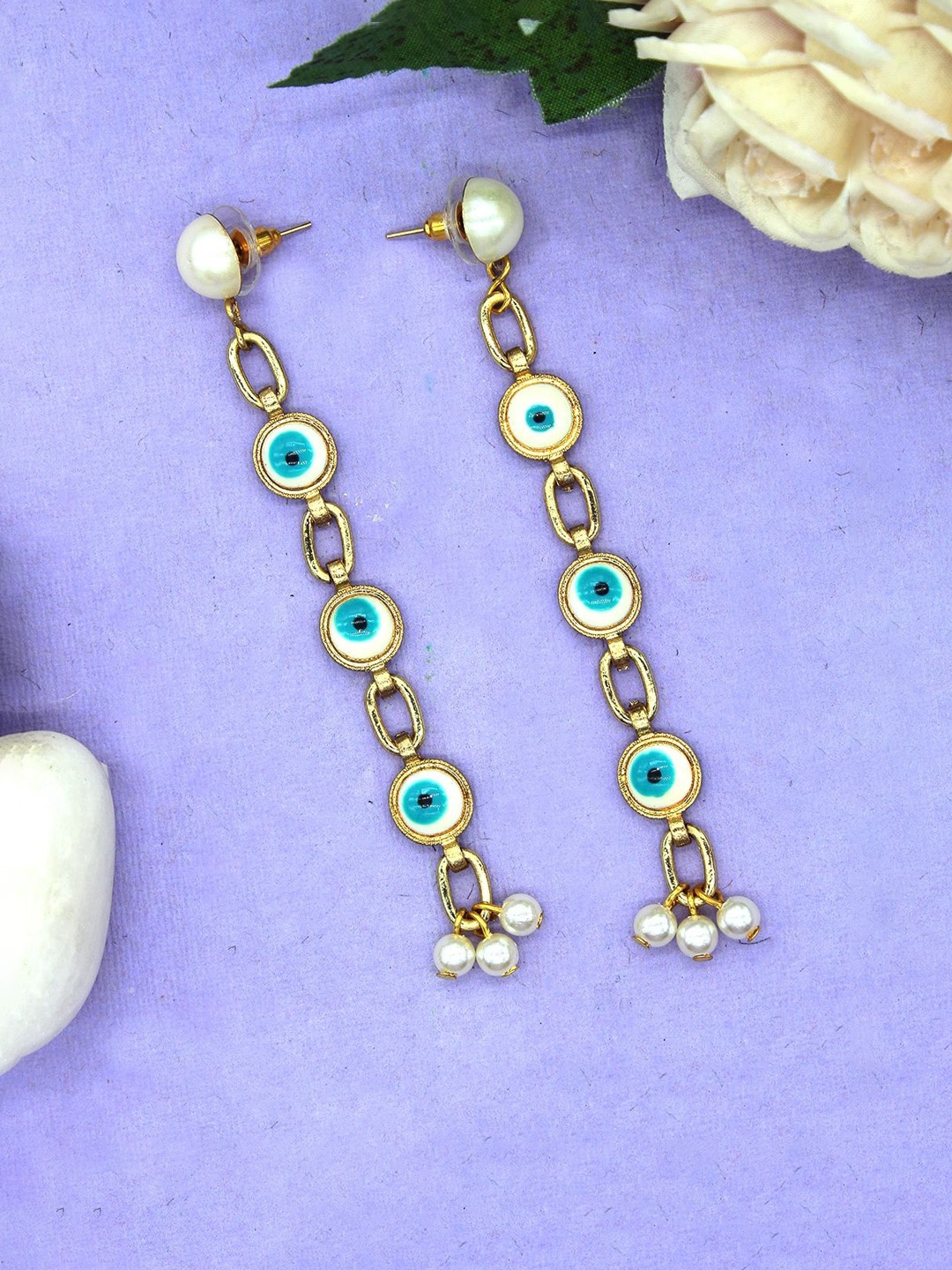 

KPOP Contemporary Drop Earrings, Gold