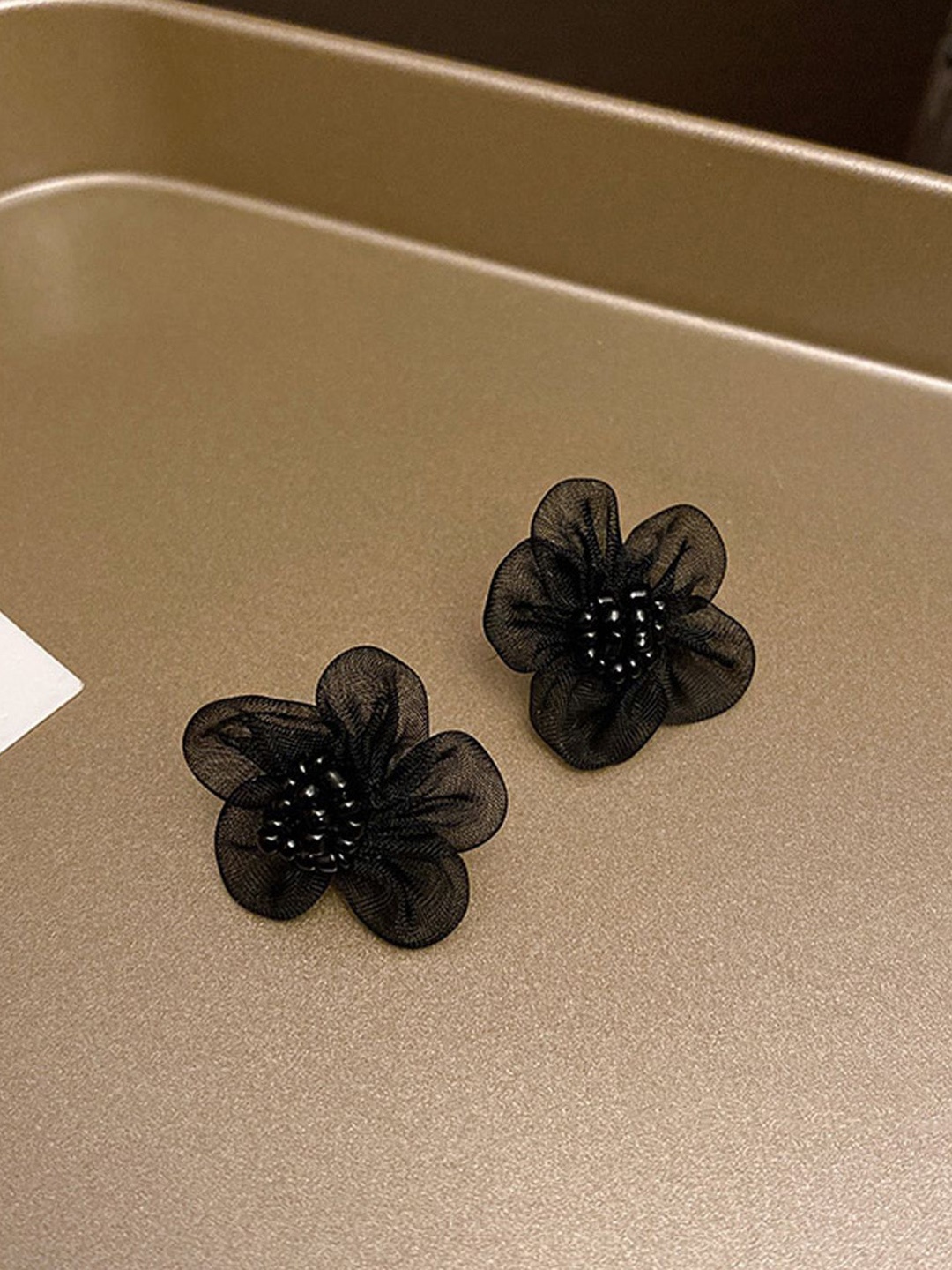 

Krelin Floral Antique Studs, Black