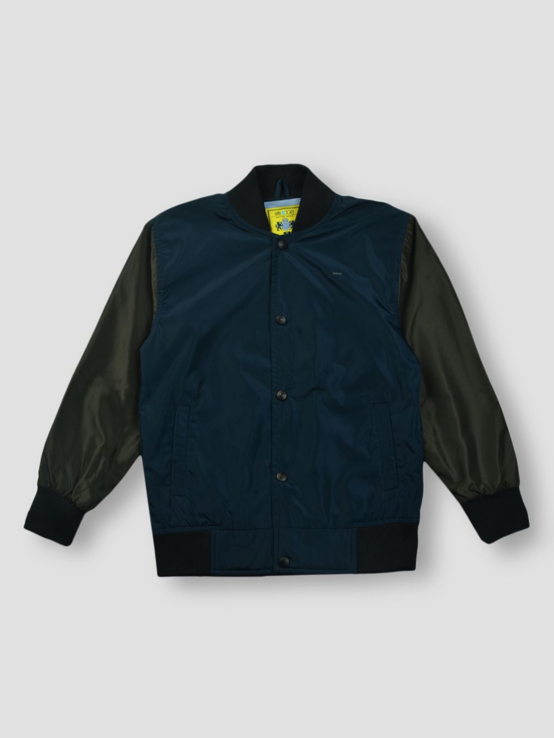 

Gini and Jony Boys Colourblocked Sporty Jacket, Navy blue