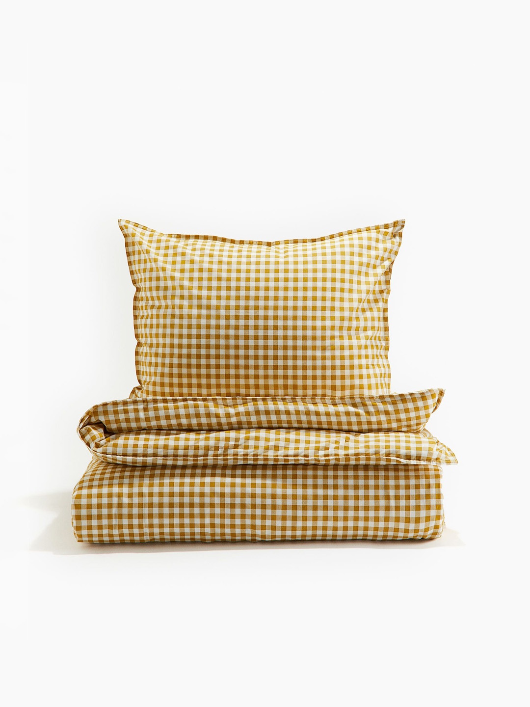 

H&M Yellow Pure Cotton Patterned Single Duvet Cover Set