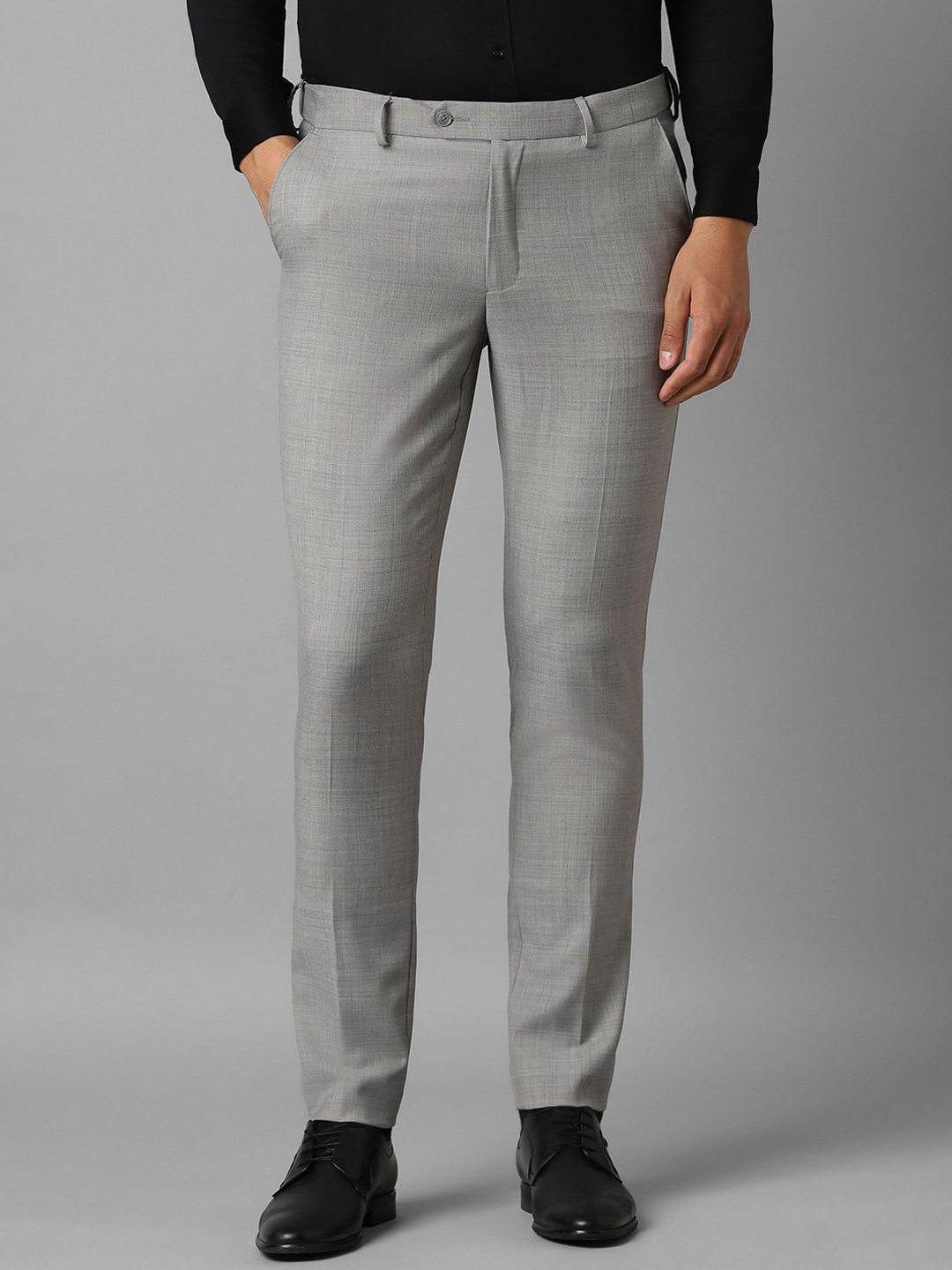 

Louis Philippe Men Slim Fit Trousers, Grey