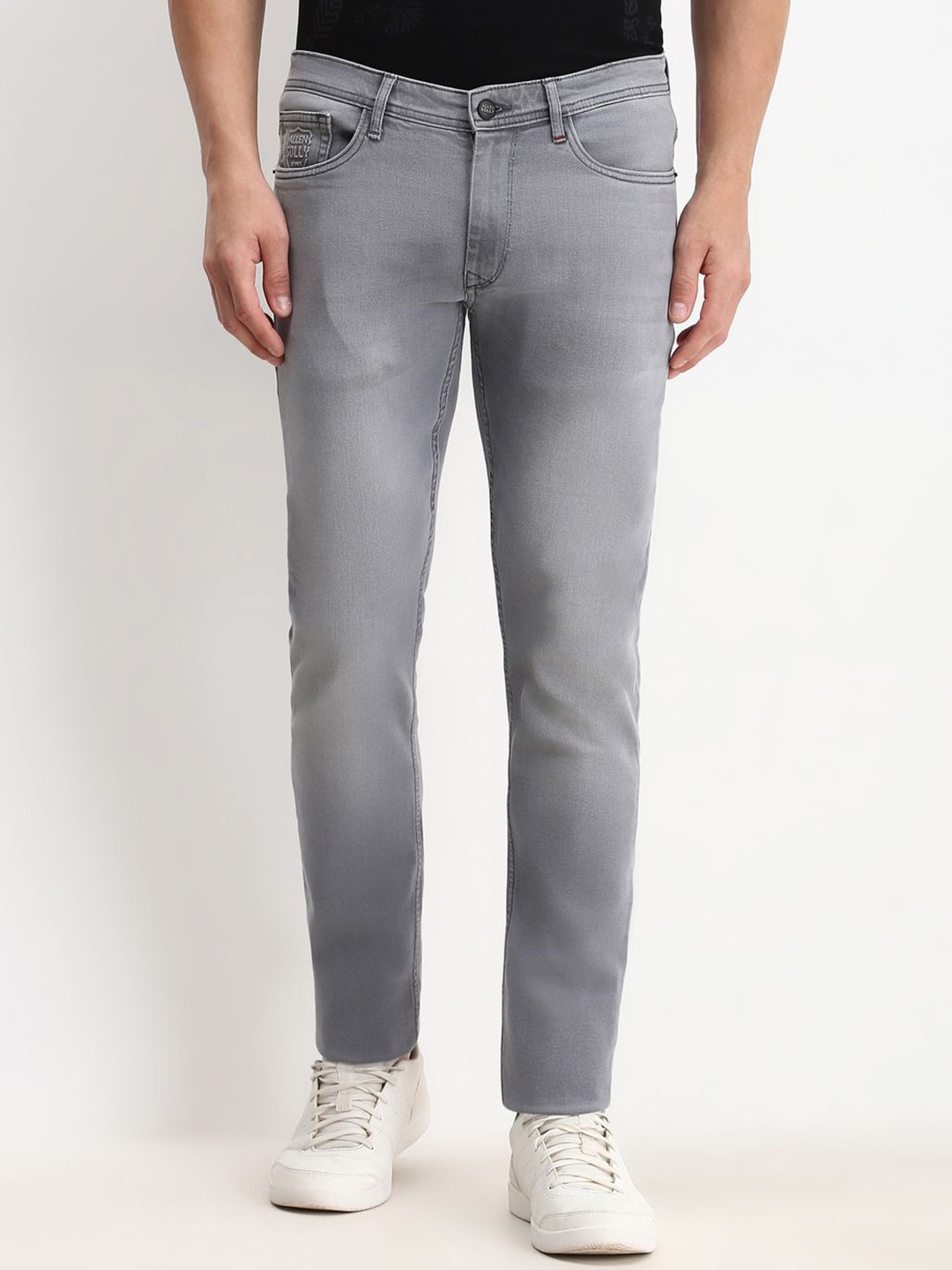 

Allen Solly Men Skinny Fit Heavy Fade Jeans, Grey