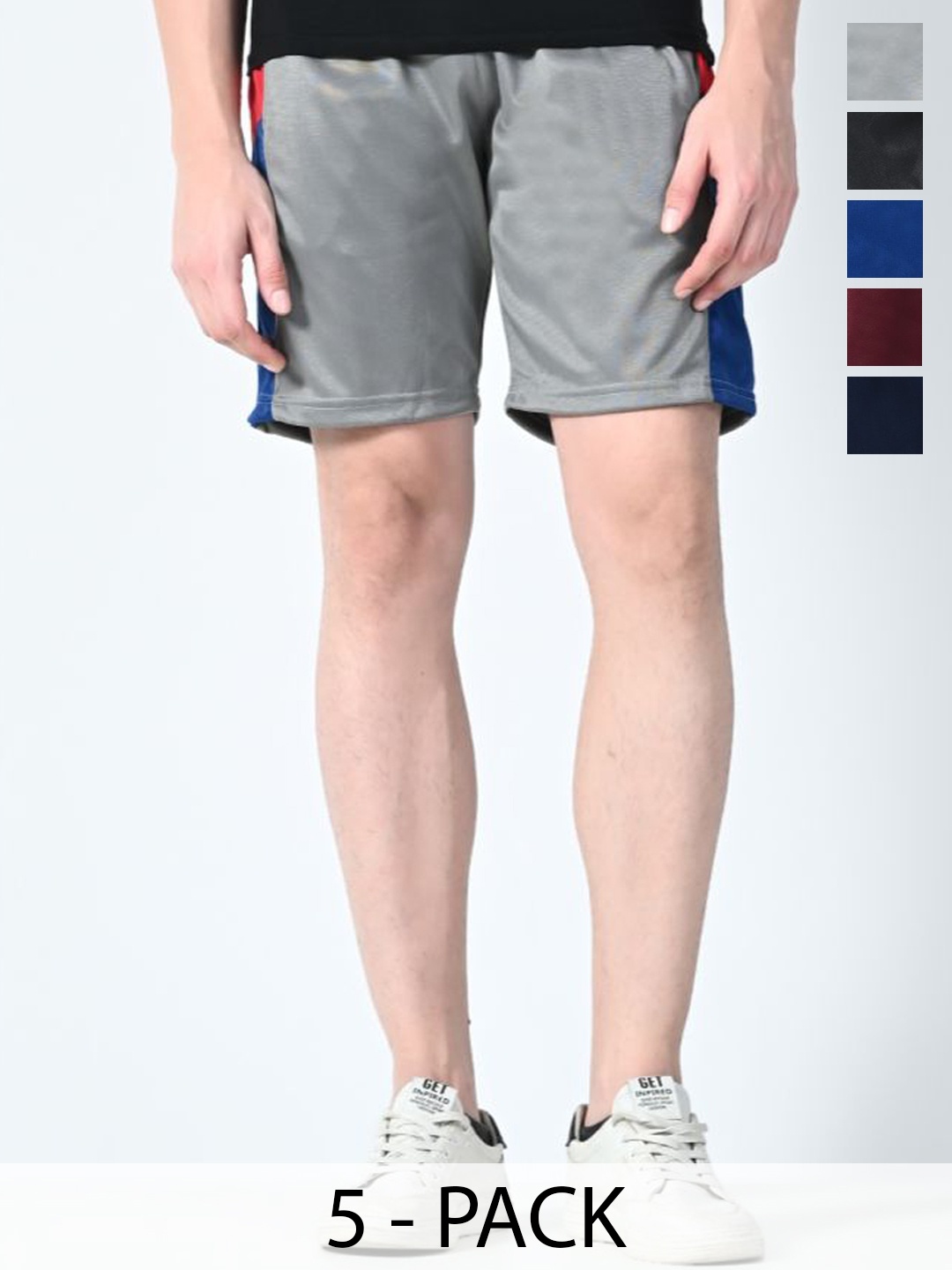 

BAESD Men Solid High-Rise Shorts, Multi