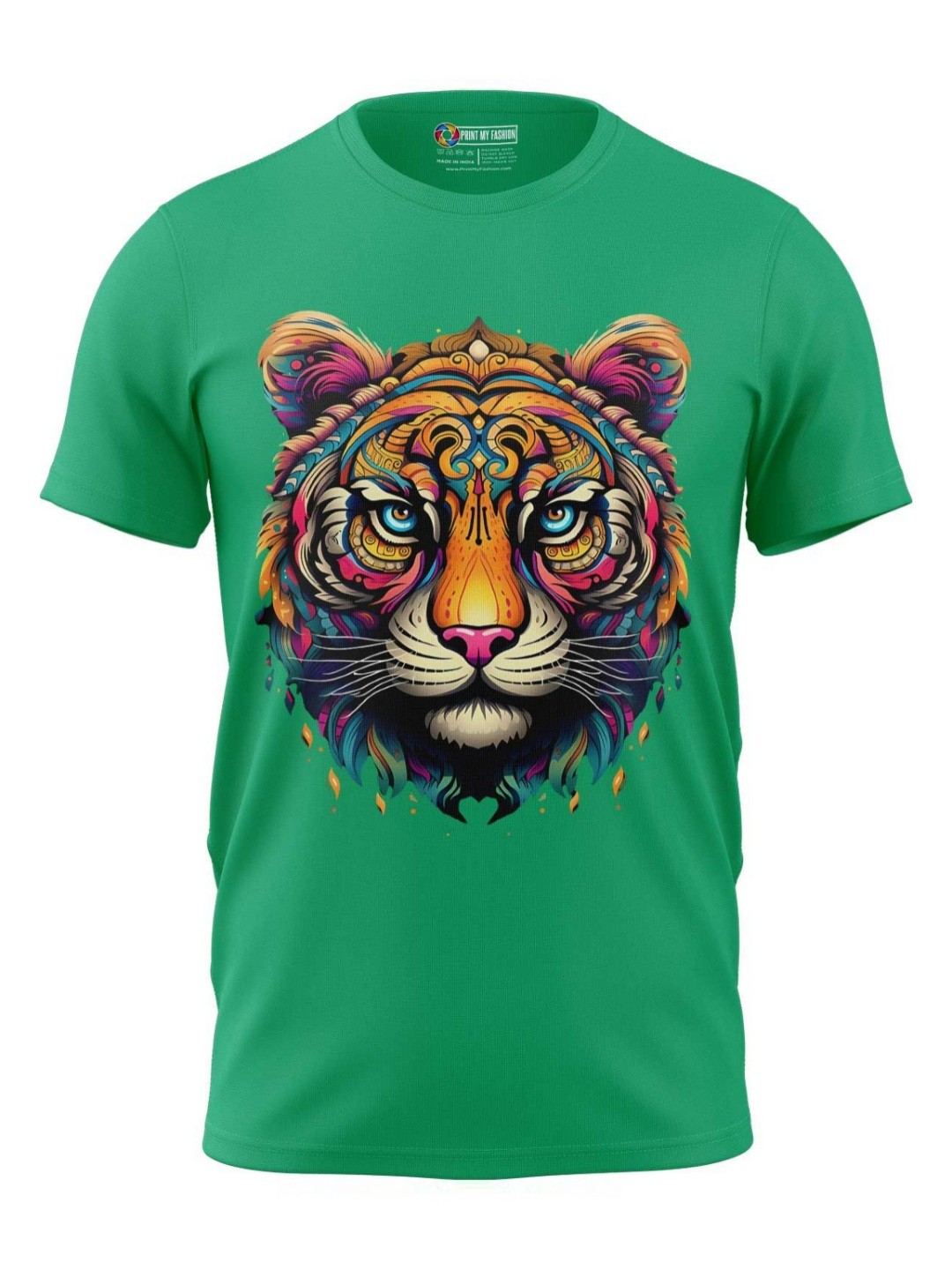 

Print My Fashion Boys Graphic Printed Round Neck Cotton T-shirt, Green