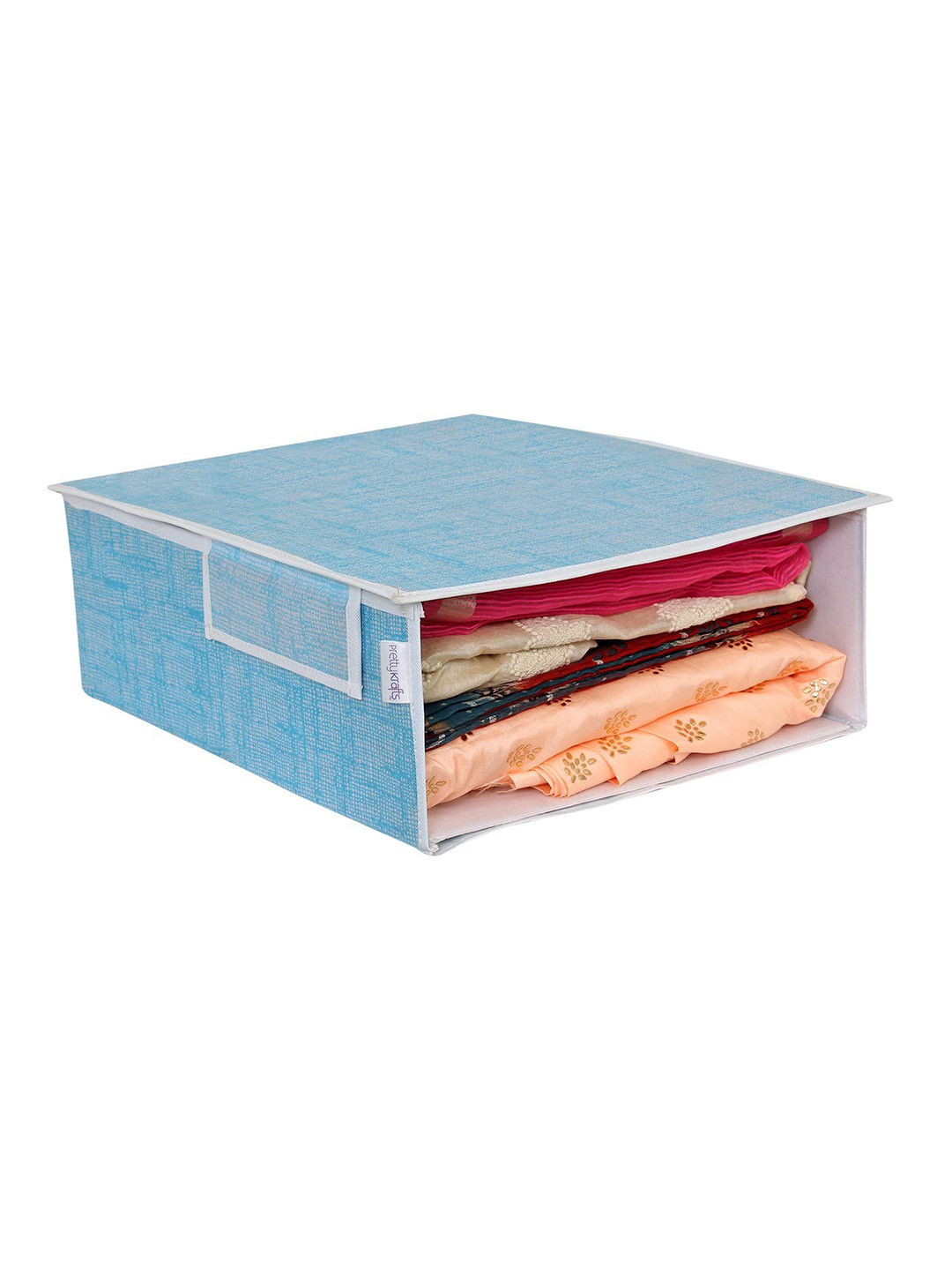 

prettykrafts Blue & White Reusable Saree Organisers