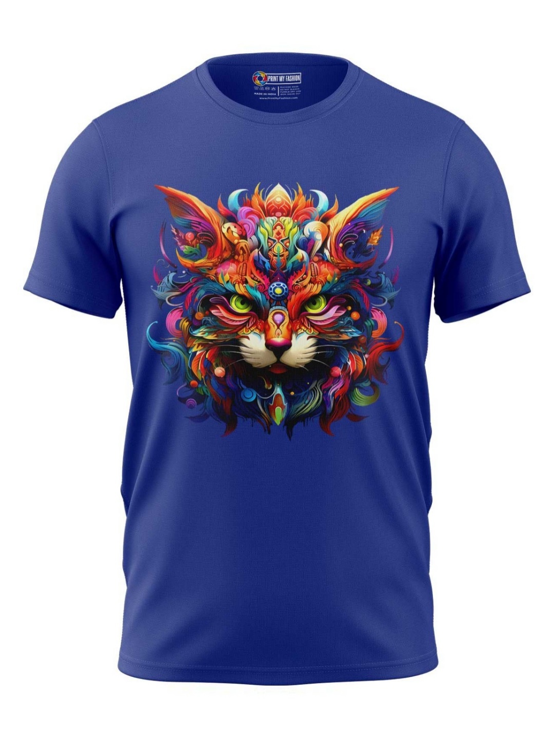 

Print My Fashion Boys Graphic Printed Round Neck Cotton T-shirt, Blue
