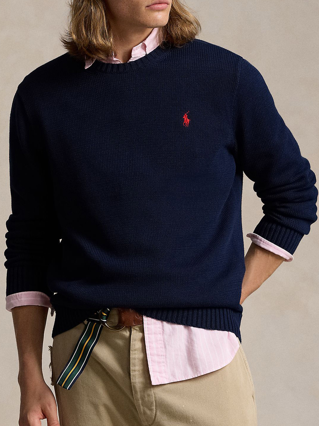 

Polo Ralph Lauren Pure Cotton Crewneck Sweaters, Blue