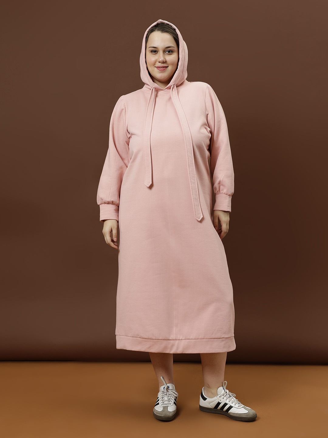 

Athena Ample T-shirt Midi Dress, Pink