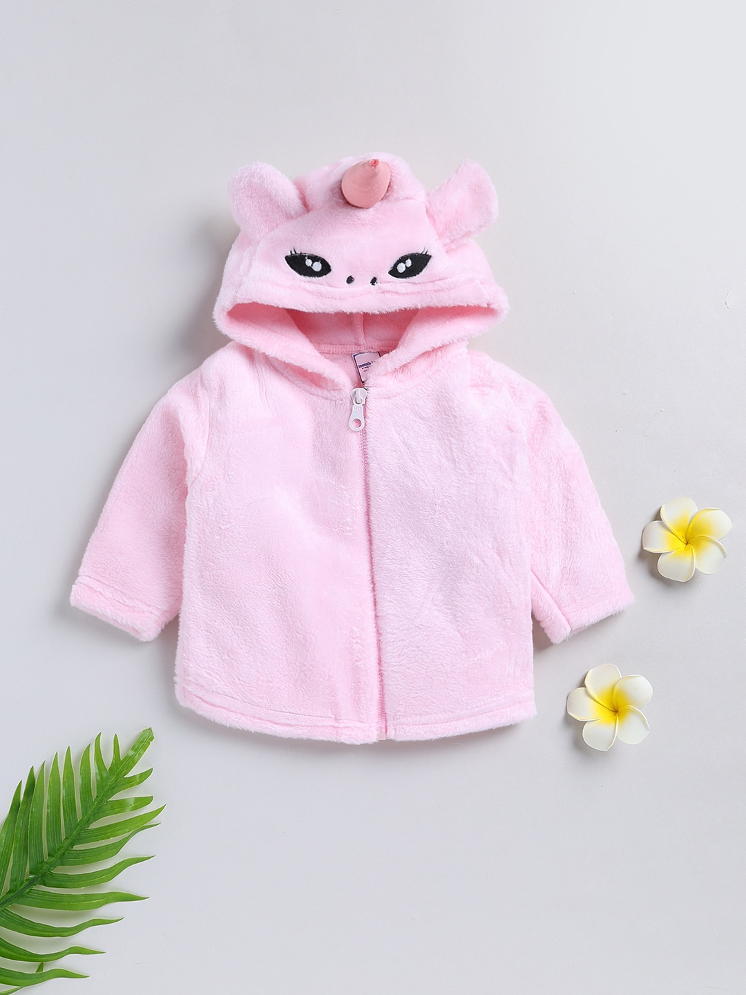 

Moms Love Infant Girls Pure Cotton Hooded Sweatshirt, Pink