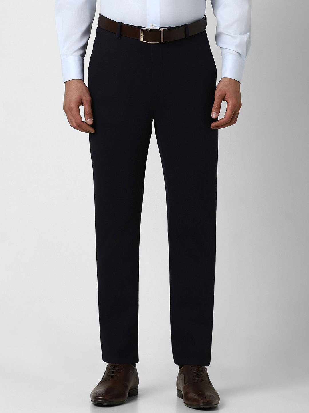 

Van Heusen Men Slim Fit Trousers, Navy blue
