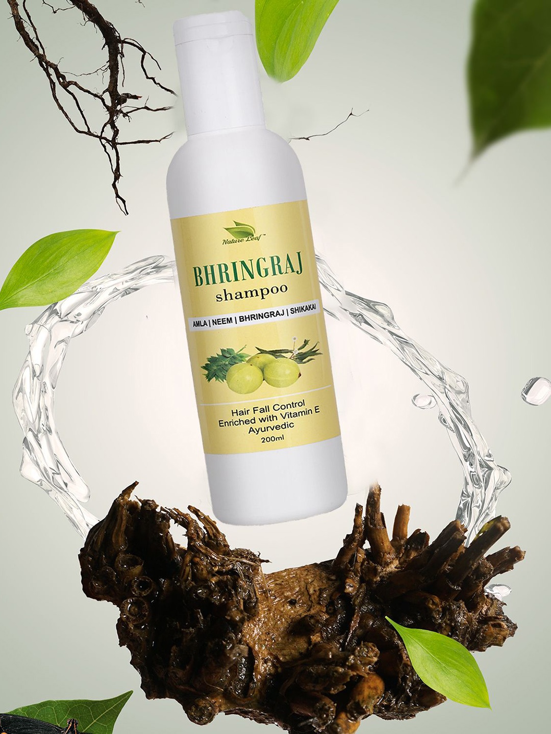 

Nature Leaf Bhringraj Hair Shampoo- 200 ml, Brown