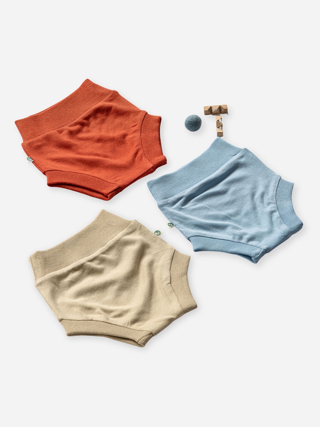

cocoon care Pack Of 3 Kids Regular Fit Shorts, Orange