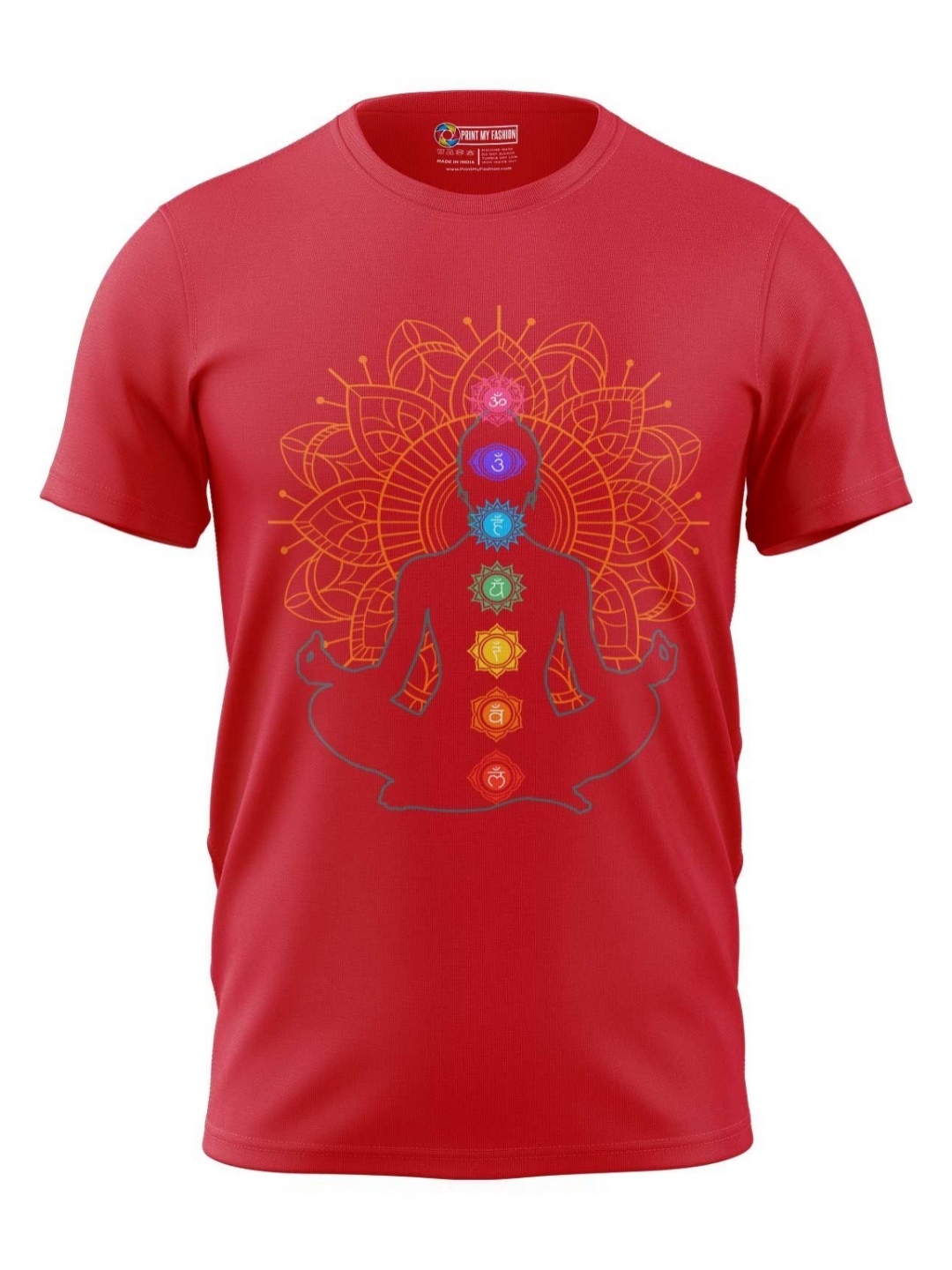 

Print My Fashion Boys Graphic Printed Round Neck Cotton T-shirt, Red
