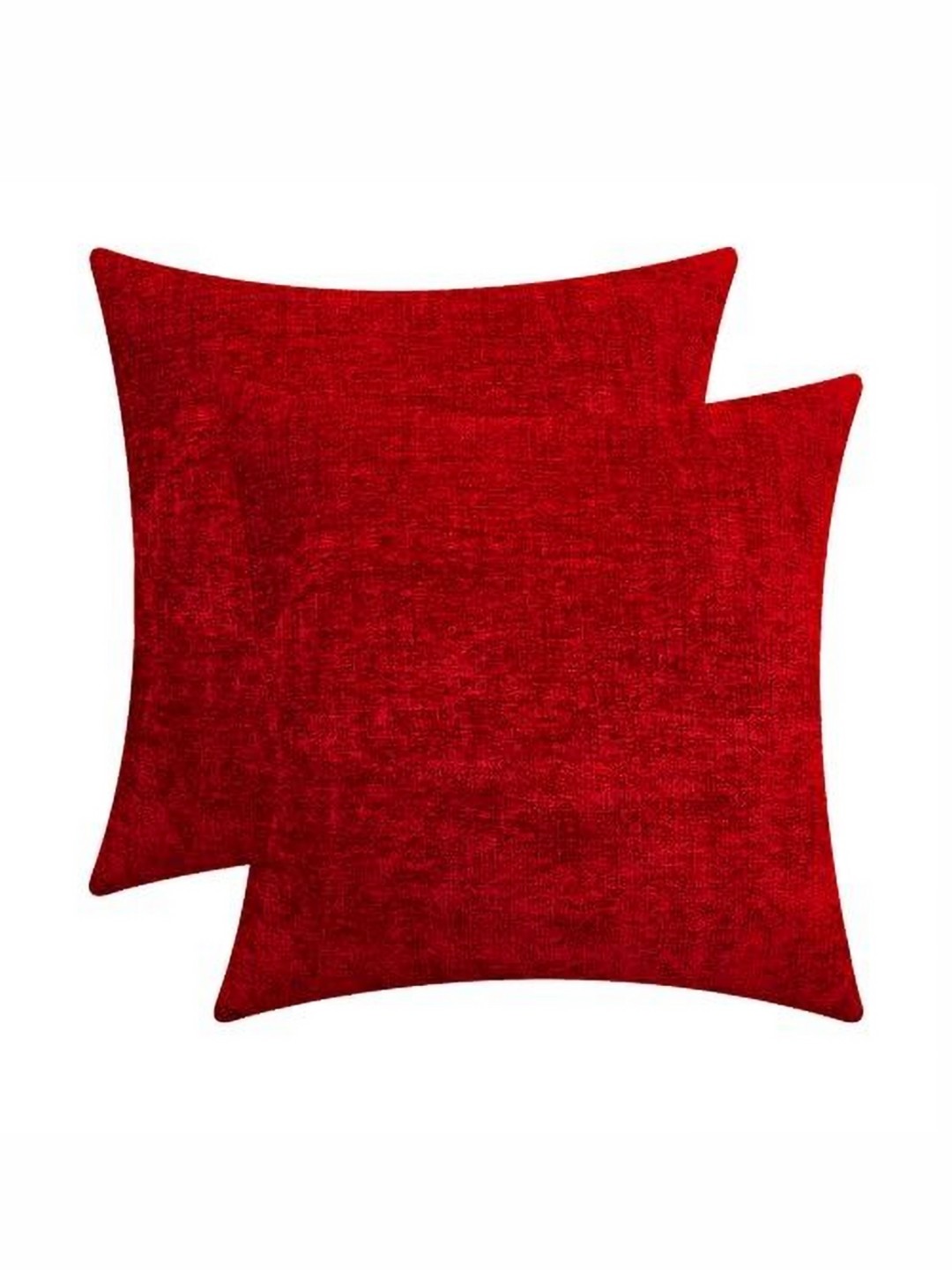 

Lushomes Red Set of 2 Square Cushion Covers