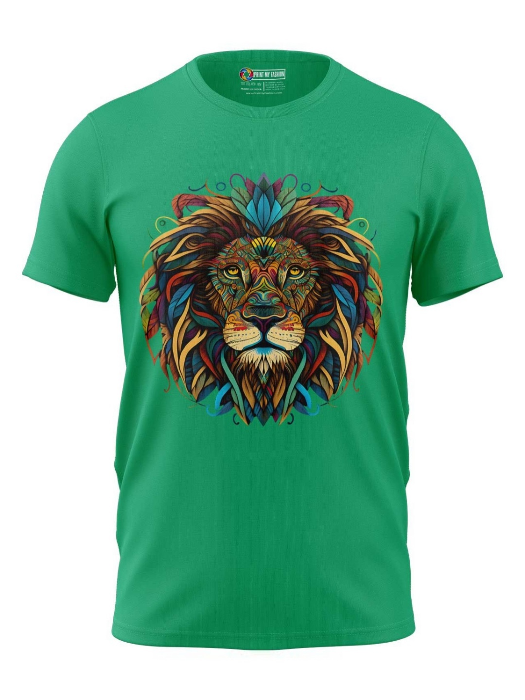 

Print My Fashion Boys Graphic Printed Round Neck Cotton T-shirt, Green