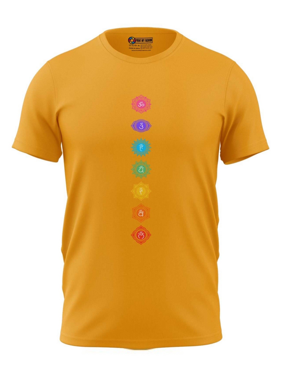 

Print My Fashion Boys Graphic Printed Round Neck Cotton T-shirt, Yellow