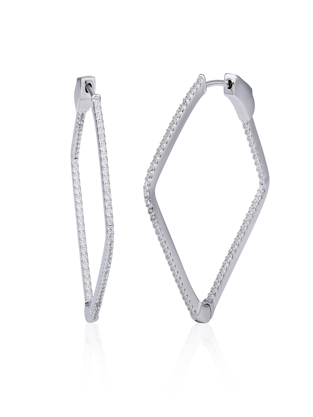 

DressBerry Contemporary Hoop Earrings, Silver