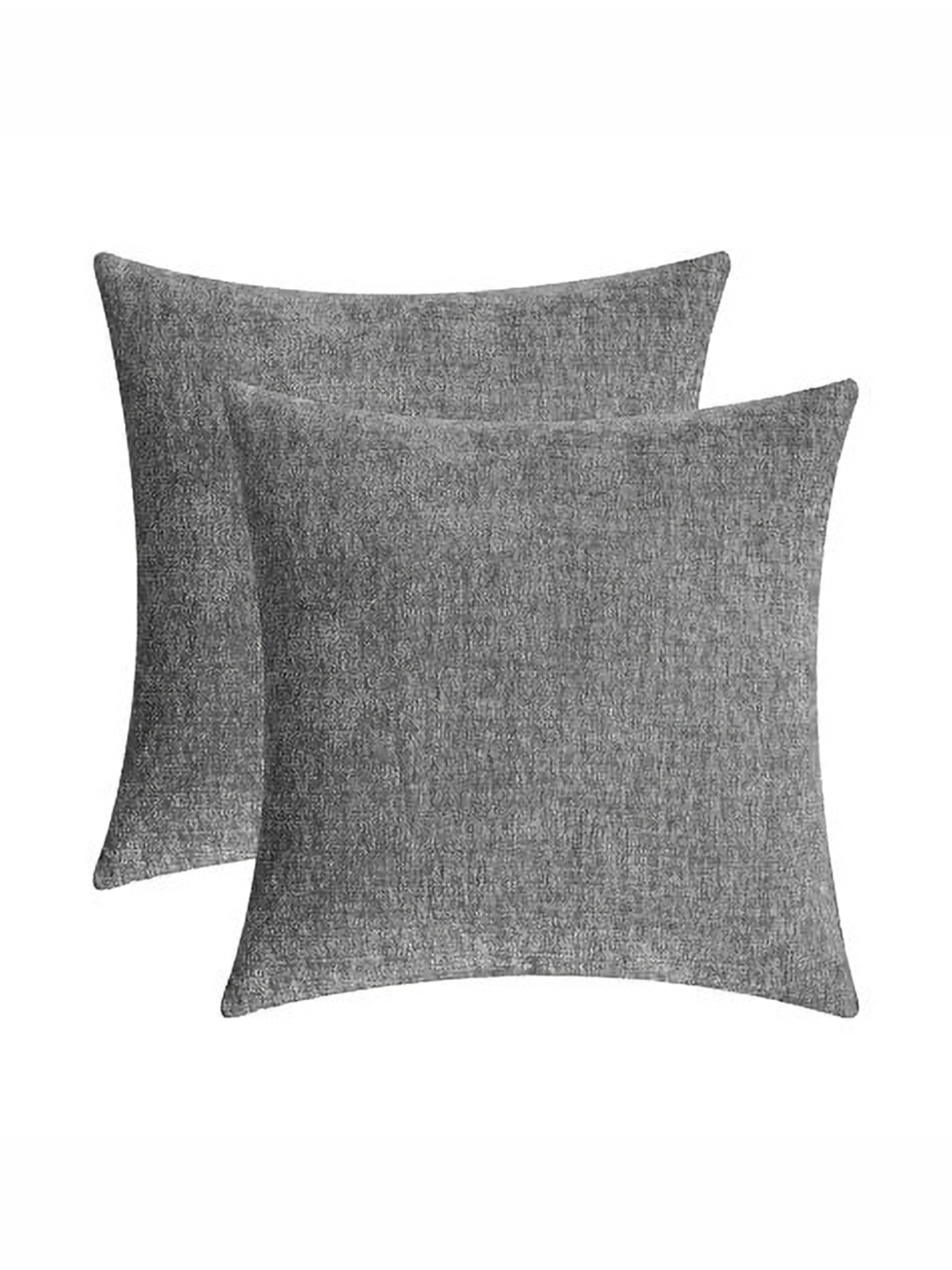 

Lushomes Grey Set of 2 Square Cushion Covers