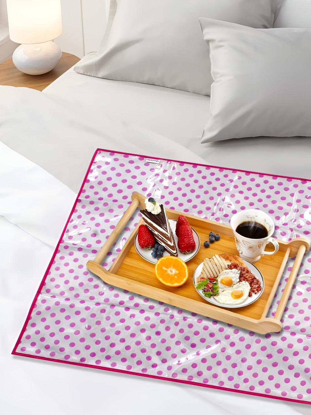 

prettykrafts Pink Printed Table Placemat