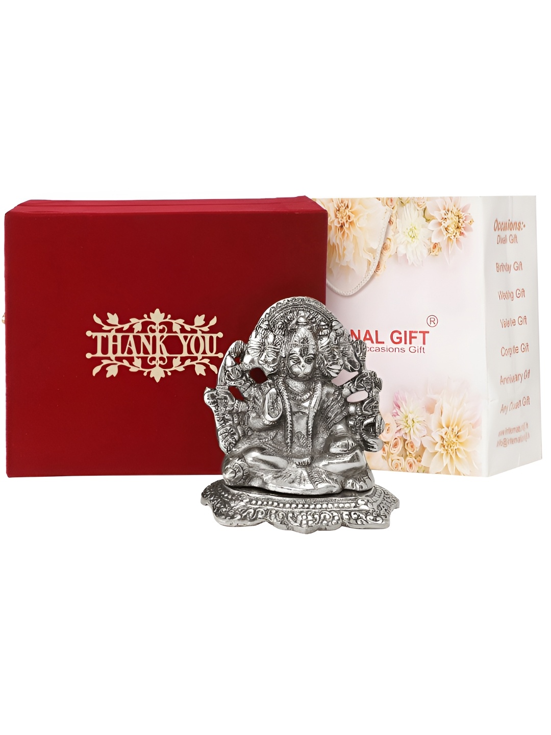 

INTERNATIONAL GIFT Silver-Toned Metal Religious Figurine Showpiece