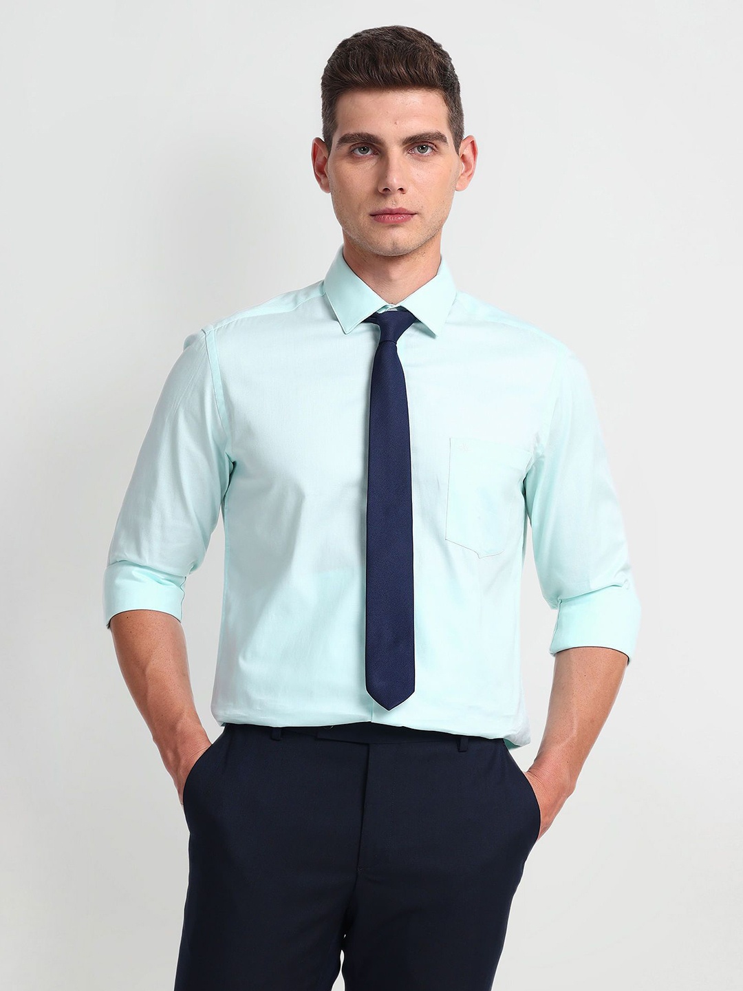 

Arrow Men Slim Fit Opaque Formal Shirt, Blue