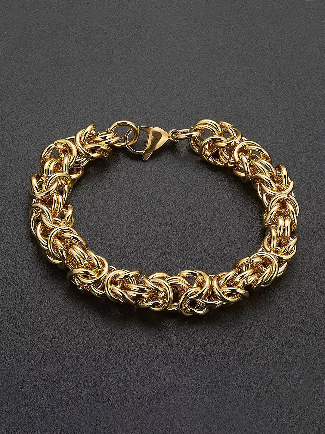 

Lila Men Antique Gold-Plated Link Chain Bracelet